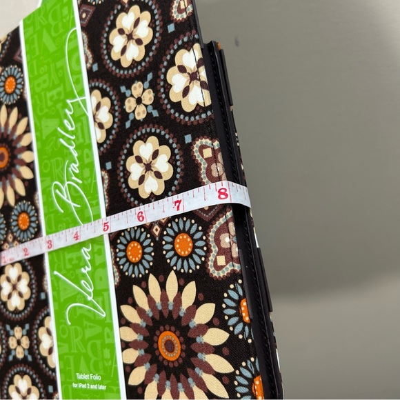 NWT Vera Bradley Canyon Print Brown Quilted iPad Tablet Case for IPad 2 or Later - Picture 9 of 10